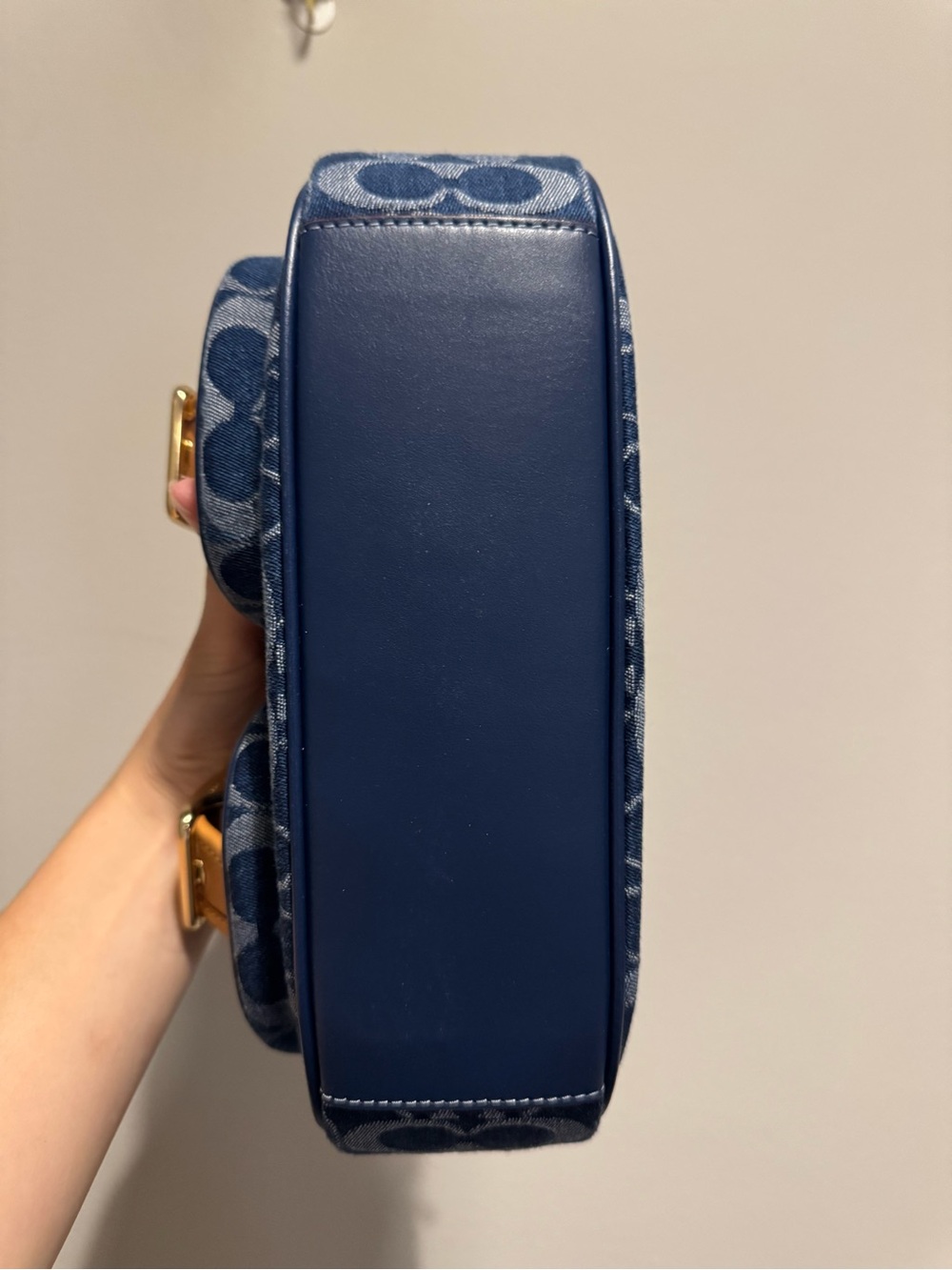 Coach Ashton Baguette in Signature Jaquard Denim - Picture 4 of 9